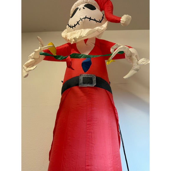 Nightmare Before Christmas Jack Skellington Inflatable Halloween Decor Santa - Picture 2 of 12
